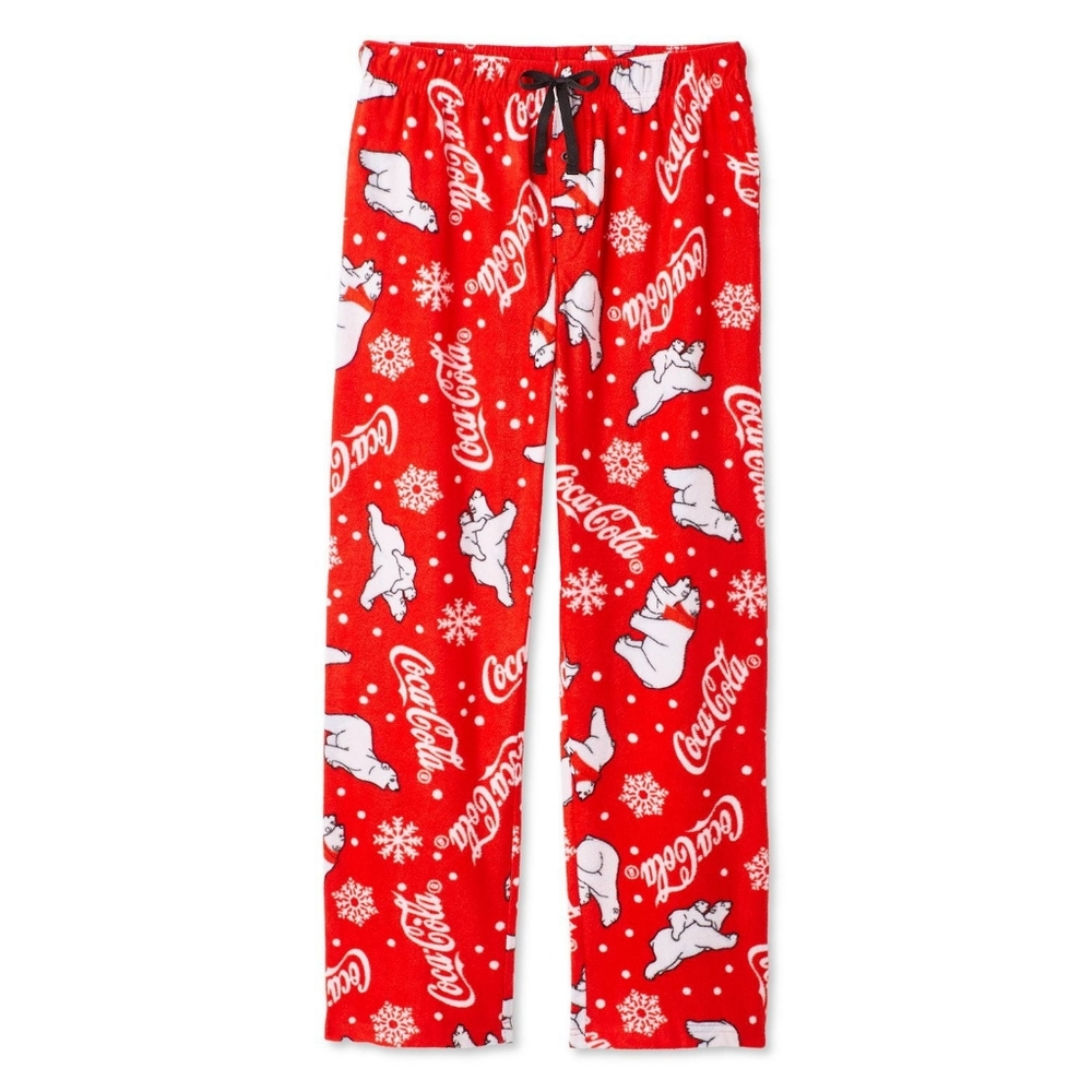 Coca Cola Coke Men's Pajamas Fleece Lounge Pants L